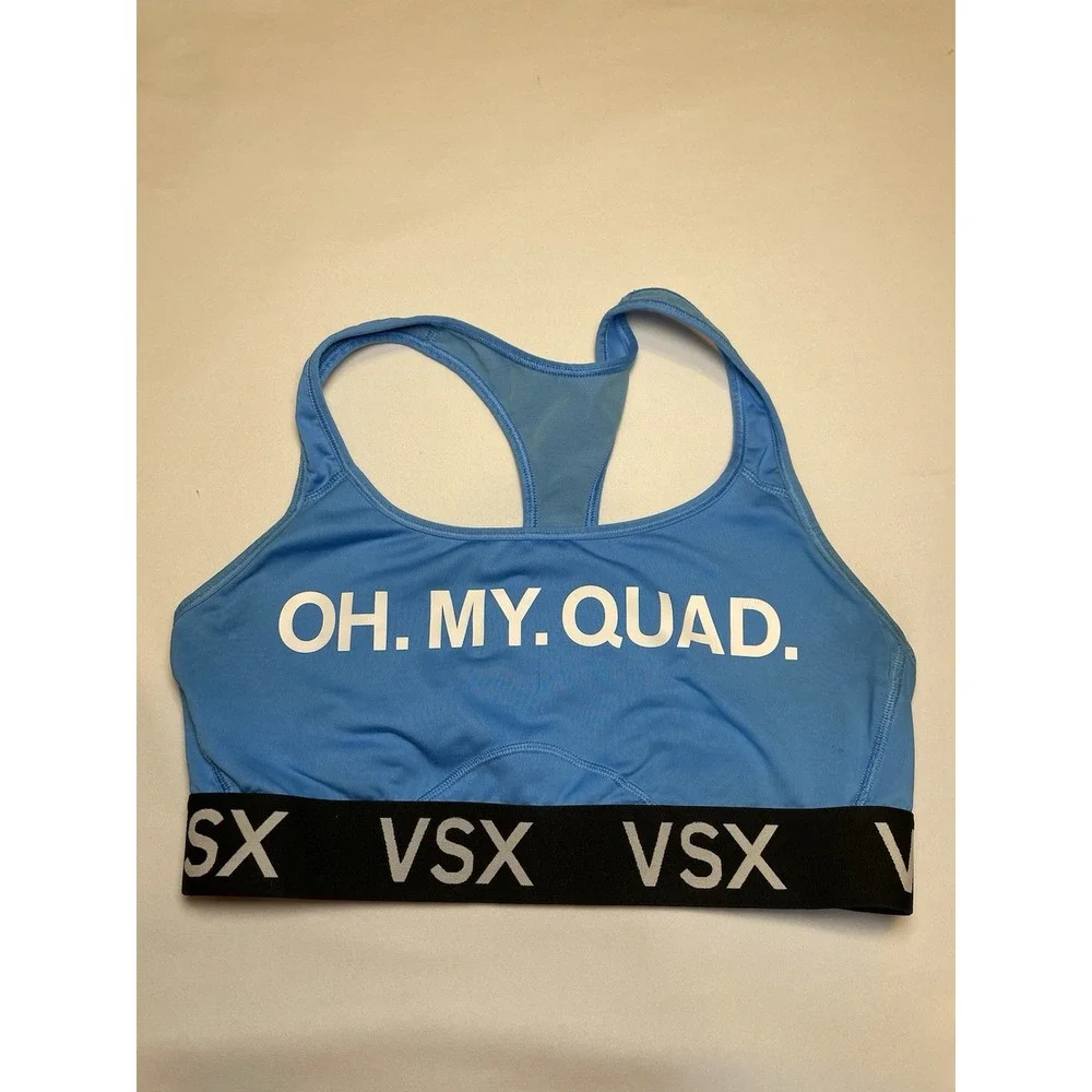Victoria's Secret Sport VSX Sports Bra Oh My‎ Quad Size Large